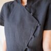 The 100% linen black tailored dress - Size up to 36 - Image 2