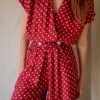 The red dotted playsuit - Size up to 36 - Image 2