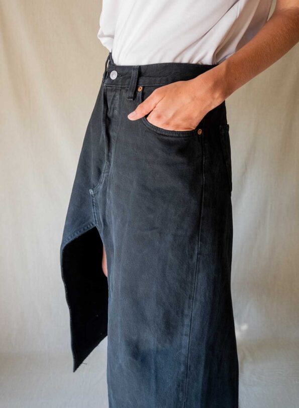 Andpause upcycled: The Levi’s 501 denim skirt - Size M up to L - Image 5