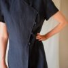The 100% linen black tailored dress - Size up to 36 - Image 5