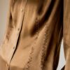 The satin silk deep brown MARCCAIN blouse - Size up to M - Image 3