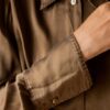 The satin silk deep brown MARCCAIN blouse - Size up to M - Image 4