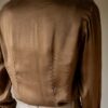 The satin silk deep brown MARCCAIN blouse - Size up to M - Image 5