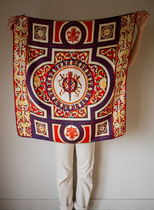 The 100% silk scarf by HARRODS