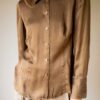 The satin silk deep brown MARCCAIN blouse - Size up to M - Image 2