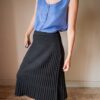 The wool pleat knitted skirt - Size up to 38 - Image 4