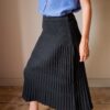 The wool pleat knitted skirt - Size up to 38 - Image 5