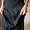 The wool pleat knitted skirt - Size up to 38 - Image 8