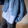 Andpause upcycled: The boxy pull up denim blouse - Size up to M - Image 12