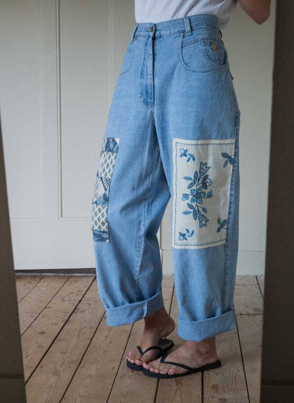 The Patched Wideleg denim - Size S up to L
