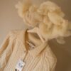 No 3. The classic Aran cardigan in 100% wool - Size up to 40 - Image 8