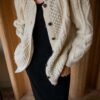 No 3. The classic Aran cardigan in 100% wool - Size up to 40 - Image 4