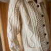 No 3. The classic Aran cardigan in 100% wool - Size up to 40 - Image 6