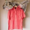 The raspberry pink 100% silk blouse - Size up to L