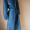 The denim blue coated cotton trenchcoat - Size up to L - Image 3