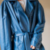 The denim blue coated cotton trenchcoat - Size up to L - Image 11