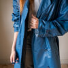 The denim blue coated cotton trenchcoat - Size up to L - Image 14