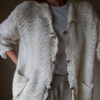 The scallop crochet cardigan in wool - Size up to 40 - Image 4