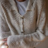 The scallop crochet cardigan in wool - Size up to 40