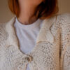 The scallop crochet cardigan in wool - Size up to 40 - Image 9