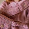 The powder pink allover printed bow blouse - Size up to 36 - Image 2
