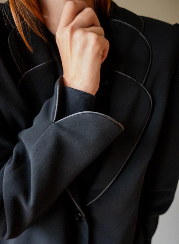The detailed collar blazer - Size up to 40 - Image 3