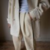 The off white woolen coat - Size up to 38 - Image 2