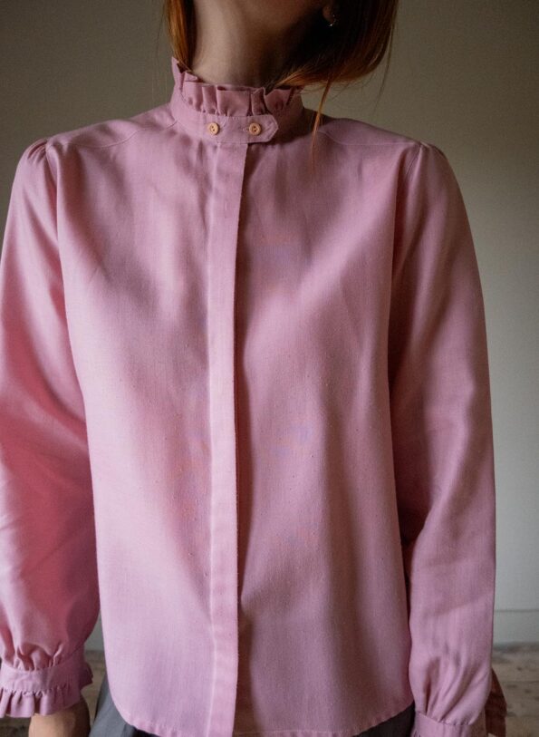 The ruffle blouse in pink - Size up to 36 - Image 5