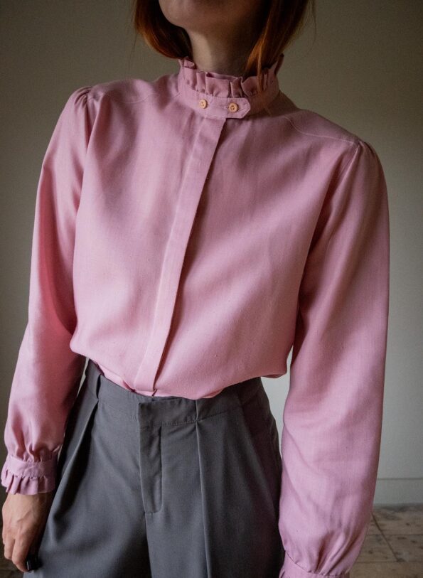 The ruffle blouse in pink - Size up to 36 - Image 8