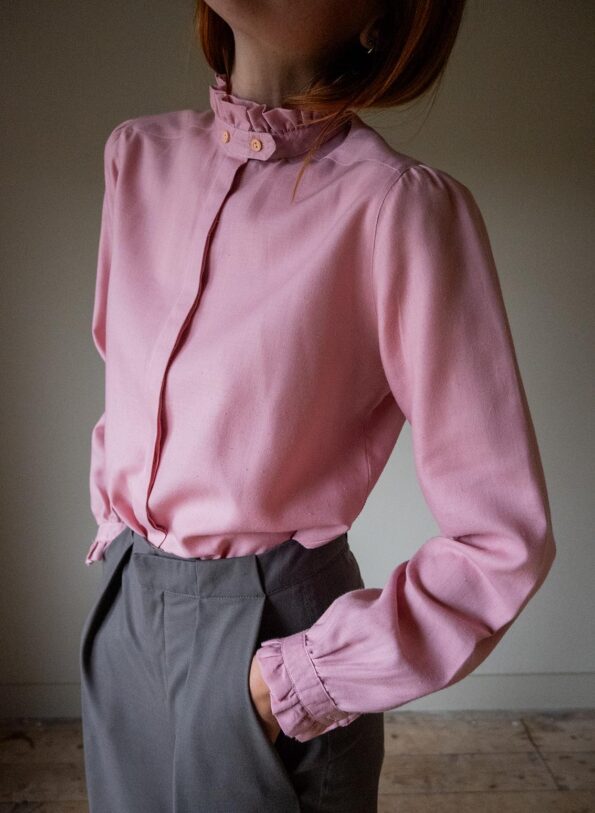 The ruffle blouse in pink - Size up to 36 - Image 9
