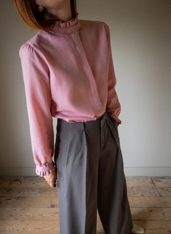 The ruffle blouse in pink - Size up to 36 - Image 2