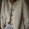 The metal detailed aran cardigan - Size up to 42 - Image 9