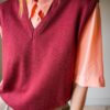 The burgundy Spencer in 100% wool - Size up to 40 - Image 2