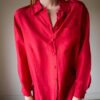 The 100% silk red blouse - Size up to 38