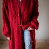 The burgundy Spencer in 100% wool - Size up to 40 - Image 4