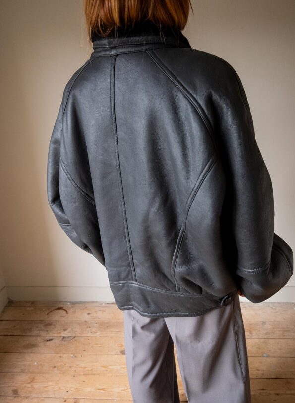 The Black shearling coat - Size up to 42 - Image 6