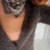 The deep brown Angora wool cardigan - Size up to 38 - Image 8
