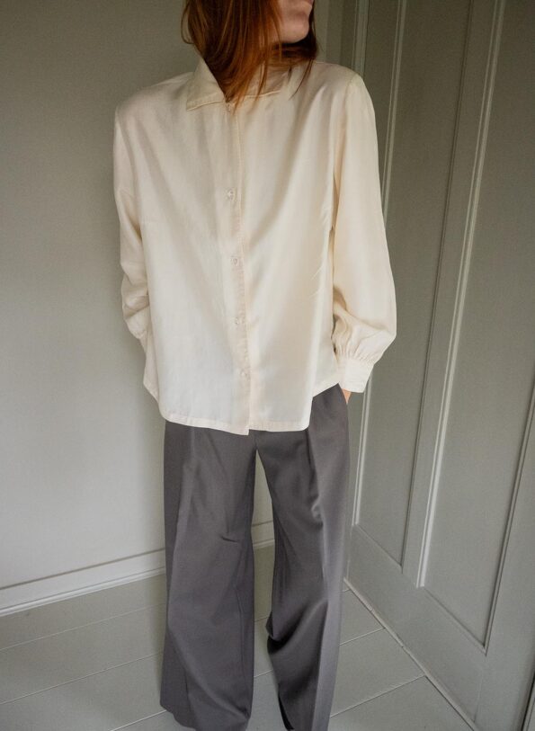 The perfect 100% silk slub blouse - size up to 38 - Image 4