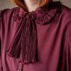 The pleated bow blouse - Size up to 36 - Image 2