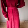 The 100% silk red skirt co-ord - Size 36 up to 40 - Image 4