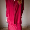The 100% silk red skirt co-ord - Size 36 up to 40 - Image 6