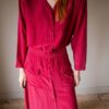 The 100% silk red skirt co-ord - Size 36 up to 40 - Image 2