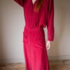 The 100% silk red skirt co-ord - Size 36 up to 40 - Image 7