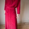 The 100% silk red skirt co-ord - Size 36 up to 40