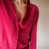 The 100% silk red skirt co-ord - Size 36 up to 40 - Image 10