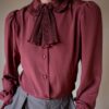 The pleated bow blouse - Size up to 36 - Image 5