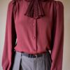 The pleated bow blouse - Size up to 36 - Image 7