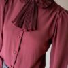 The pleated bow blouse - Size up to 36 - Image 8