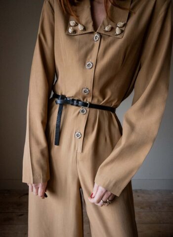 The rose applique jumpsuit - Size up to 38
