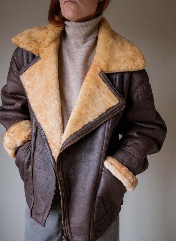 The vintage aviator lammy coat - Size up to 40 - Image 4